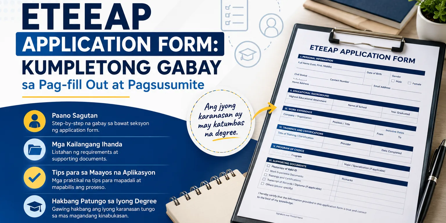 ETEEAP Application Form: Kumpletong Gabay para sa mga Aplikante